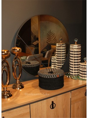 Jüt,hasır ,kapaklı Sepet, Mutfak Sepeti ,düzenleyici, Dekor, Banyo Sepeti