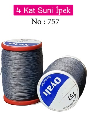 Oyalı 4 Kat Suni Ipek Iplik Iğne Oyası Boncuk Ipi Tığ Oyası NO:757