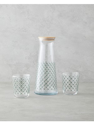 Greentide Cam 3 Parça Su Takımı 1150 ml + 315 ml Yeşil