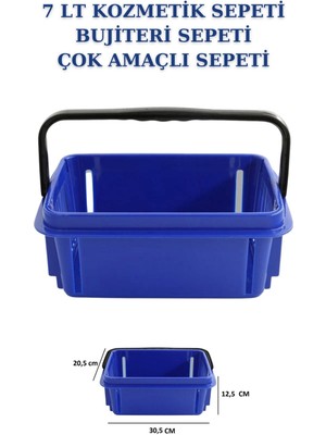 7 Litre Kozmetik Sepeti Bijuteri Sepeti Kırtasiye Sepeti Hırdavat Sepeti