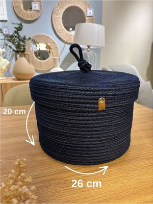 Victor Çok Amaçlı Düzenleyici Kapaklı Sepet,kapaklı Saksılık,kapaklı Organizer 26-20, Küçük Boy