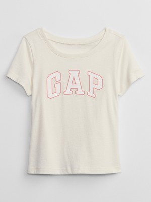 Gap Kız Bebek Bej Gap Logo T-Shirt