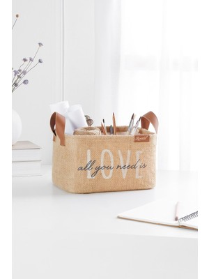 Jüt Dolap Içi Çamaşır Çocuk Odası Oyuncak Düzenleyici Katlanır Saklama Sepeti Organizer 24X17X14