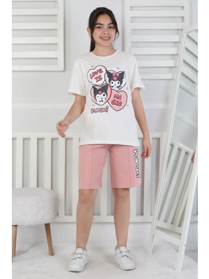 Love Is Kız Çocuk Üst Süprem Alt 2 Ip Şort Takım
