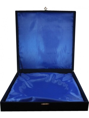 30 Cm-Çini El Emeği Hediyelik Kadife Kutu