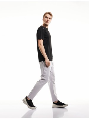 Koton Fermuarlı Cepli Interlok Kumaş Beli Bağcıklı Yüksek Bel Spor Eşofman Altı