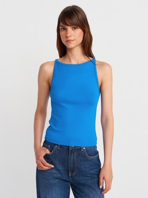 21048 Halter Yaka Top-Saks