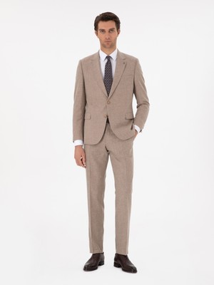 Cacharel Erkek Bej Slim Fit Takım Elbise 50297088-VR011