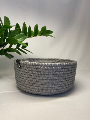 Bumu Ev Dekor Organizer Sepet Hasır Sepet Jüt Tres Pamuk Hediyelik Mutfak Banyo Dolap Düzenleyici