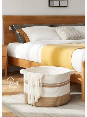 Çok Amaçlı Jüt Sepet, Banyo Sepeti, Havlu Sepeti, Kirli Sepeti, Oyuncak Sepeti, Düzenleyici