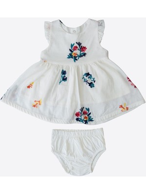 Organik Emily 2'li Takım Beyaz