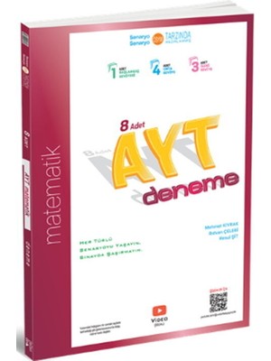 ÜçDörtBeş Yayınları AYT Matematik 8 li Deneme 2025
