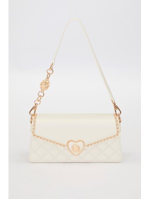 Levidor Krem Kalp Toka Detay Omuz Çantası