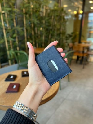 Deriza Ellesse 2193 Hakiki Deri Erkek Cüzdan Lacivert