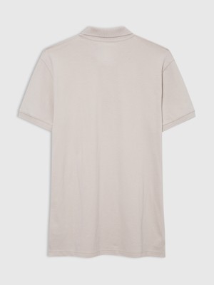 Gap Erkek Bej Gap Logo Piqué Polo Yaka T-Shirt