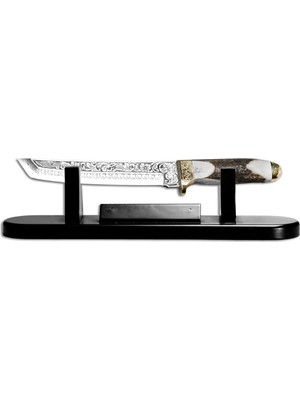 Bora 501 Tanto Boynuz Sap Gravürlü Bıçak
