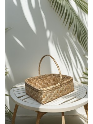 Özel Üretim Çok Amaçlı Doğal El Yapımı Hasır Sepet