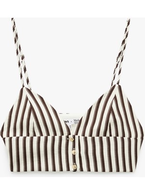 Koton x Melis Ağazat - Viskon Kumaş Astarlı Ince Askılı Büstiyer