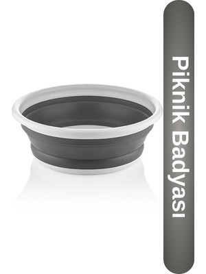 Katlanır Badya 5,25 Lt Katlanabilen Piknik Badyası BD645 A4343_KATLANIR_5.25LT