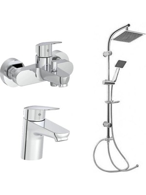 Artema Flow Round Lavabo Banyo Batarya Gms Karine Duş Seti