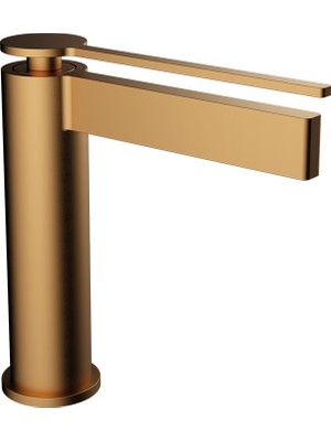 FJ-6013F Mat Fırçalanmış Rose Lavabo Bataryası