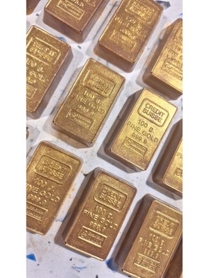 Morpho Effect Group Ruby Çikolata Dolgulu Külçe Altın Sütlü Hediyelik Çikolata (250 Gr)