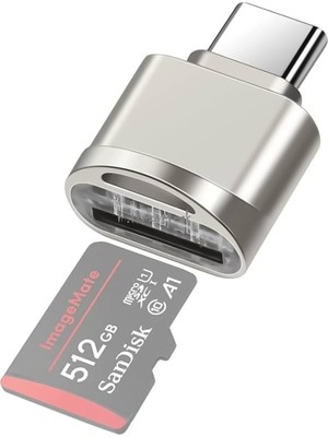 M.TK Moveteck Type-C To Micro Sd/tf Metal Card Reader Okuyucu Adaptörü Iphone/samsung/xiaomi/macbook/ipad/tablet/pc/play