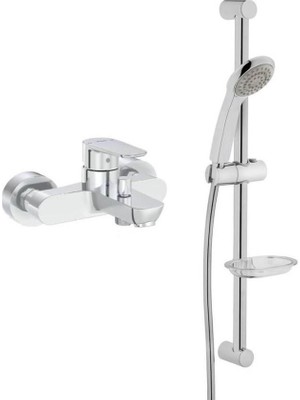 Artema Flow Soft Banyo Batarya Artema Solo C Sürgülü Krom El Duşu Seti