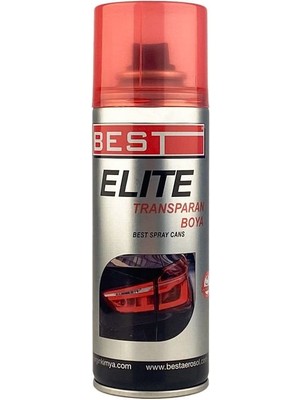 Best Sp. Elite Transparan Boya Kırmızı 200 ml