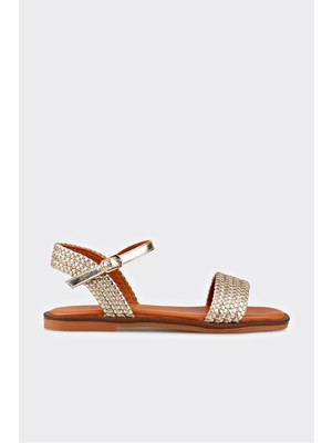 Gold Deri Kadın Günlük Ayakkabı