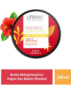 Hibiscus & Shea Butter Kıvırcık ve Dalgalı Saçlara Özel Yoğun Saç Bakım Maskesi 230 Ml-Vegan