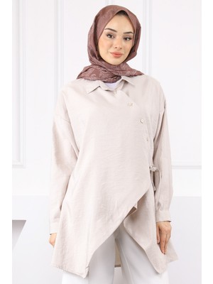Taş Yandan Bağlamalı Modal Tunik