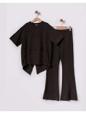 Kız Çocuk 7-14 Yaş Taytlı 2'li Takım