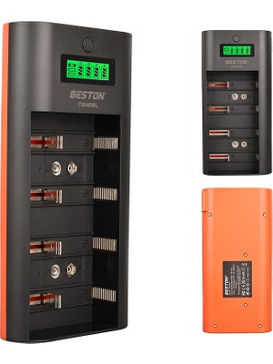 Beston C9046WL AA/AAA/9V/C Boy/d Boy/ni-Mh/ni-Cd/ Ekranlı Pil Şarj Cihazı