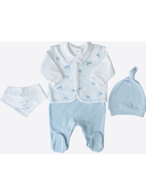 Organik My Toy 4'lü Takım Mavi