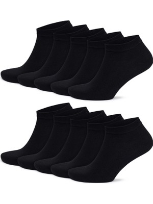 Gowith 10'lu Bambu Premium Dikişsiz Kutulu Nefes Alabilir Erkek Kadın Sneaker Çorap, Likralı 200 Iğne Esnek Sıkmayan Siyah Beyaz Gri Kısa Patik Çorabı 3006
