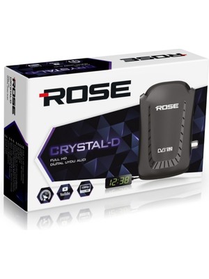 Rose Crystal-D Mini Dijital Uydu Alıcı Full HD 1080p Wi-Fi Bağlantı Özellikleriyle