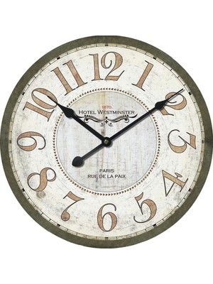 SAAT00165 Ahşap Duvar Saati Ebat 70 cm