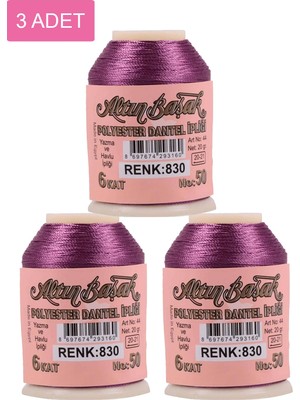 Altınbaşak 3 Adet  Oya ve Dantel Ipi 20 gr -  - No: 830