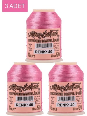 Altınbaşak 3 Adet  Oya ve Dantel Ipi 20 gr -  - No: 040