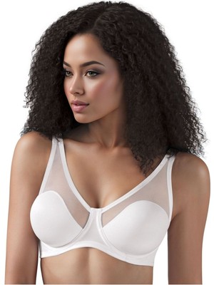 Le Jardin 9200 Kadın Toparlayıcı D Cup Sütyen Tül Detaylı Desteksiz