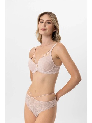Pierre Cardin Soft Push Up Kaplı Dantelli Sütyen Takım
