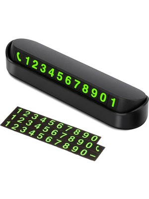 Sanal Trend Araç İçi Park Numaralığı Numaratör Park Telefon Numarası Araba Torpido Cam Cep Telefon Kartı