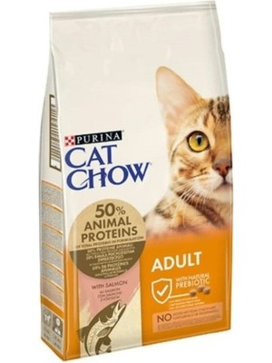 Cat Chow Somonlu Yetişkin Kedi Maması 3 kg (Açık)