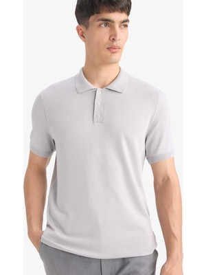 DeFacto Standart Fit Polo Yaka Kısa Kollu Triko Tişört E3241AX25SP