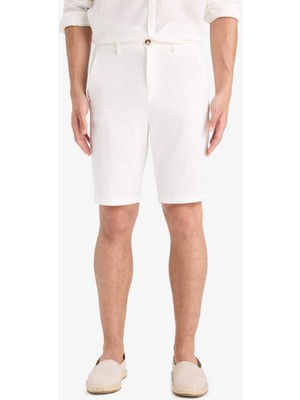 DeFacto %100 Pamuk Regular Fit Bermuda Şort D4268AX25SM