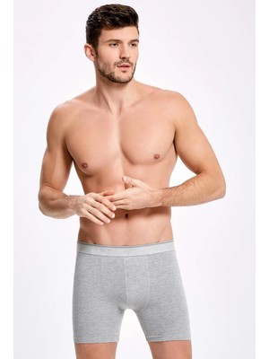 İlke İç Giyim Likralı Uzun Erkek Boxer 10 Adet