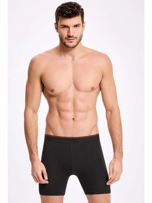 İlke İç Giyim Likralı Uzun Erkek Boxer 10 Adet