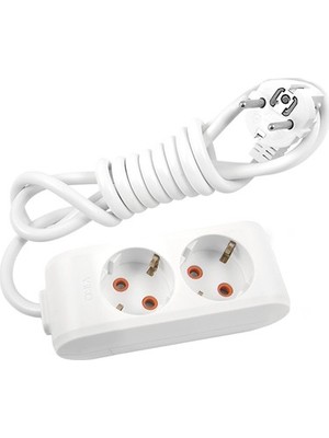 Ovivo Beyaz Ikili Çoc. Kor. Grup Priz 3mt