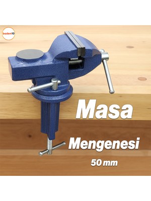 Masa Mengenesi 50 mm Mobilya Tezgah Dönerli Tabla Taban Metal Döküm Işkence Kıskaç Mini Ahşap Kanca